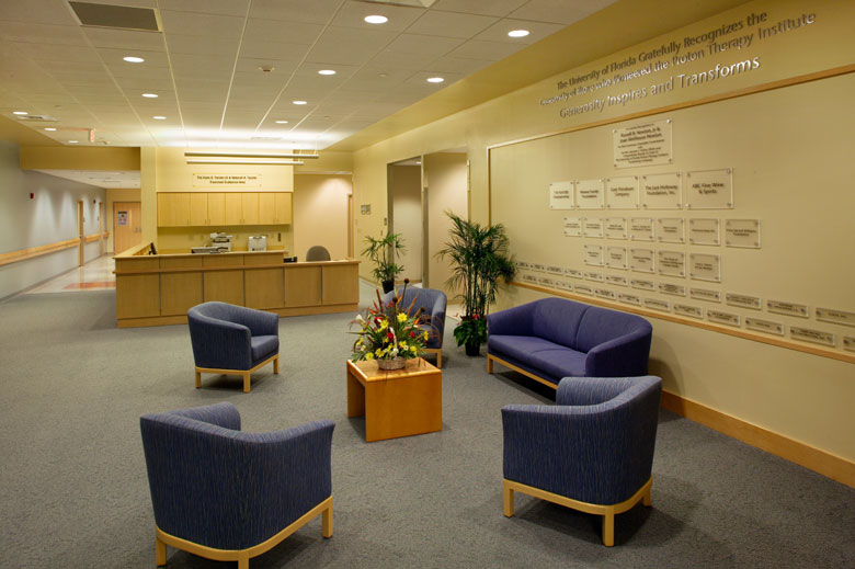 UF Health Proton Therapy Institute inner lobby