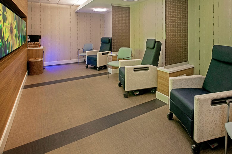 UF Health Proton Therapy Institute resting room